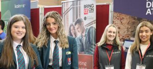 BA Careers 1 – L-R – Rachel Moore, Arianna Bell with Johanne Marron and Aoibhin McKinney of First Derivatives